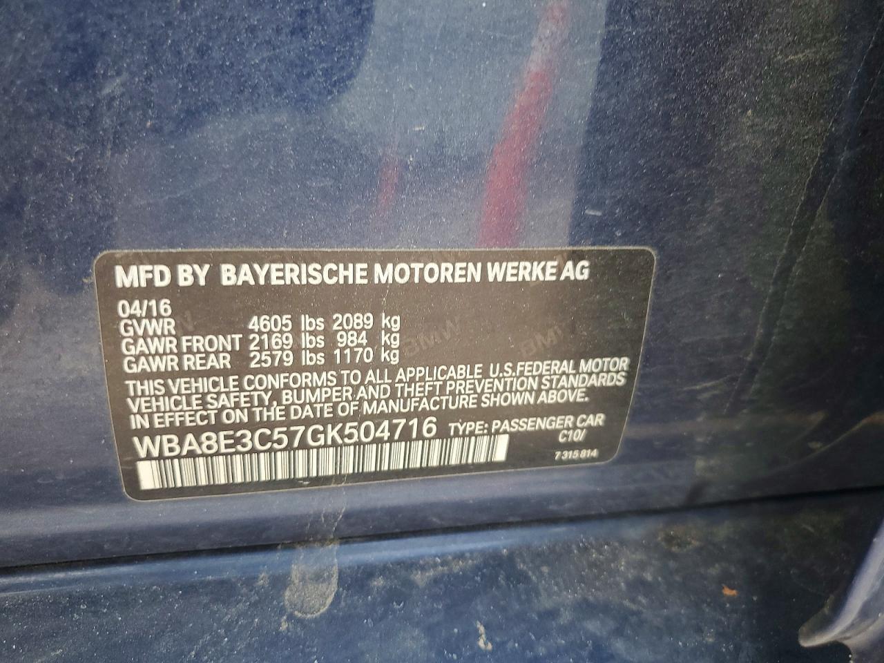 2016 BMW Seria 3 328i - zdjęcie 13
