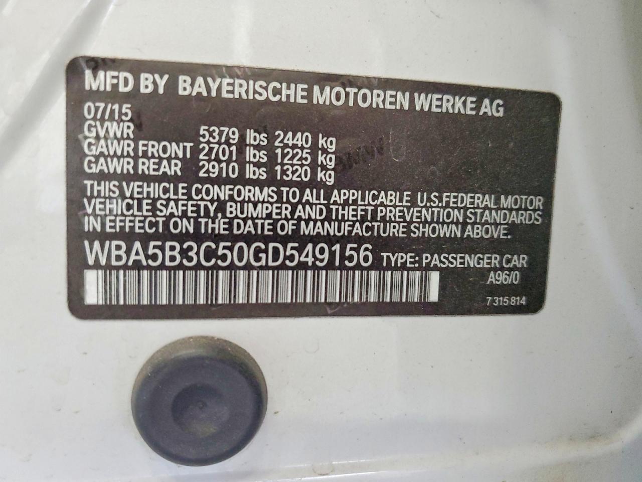 2016 BMW 535 Xi - zdjęcie 12