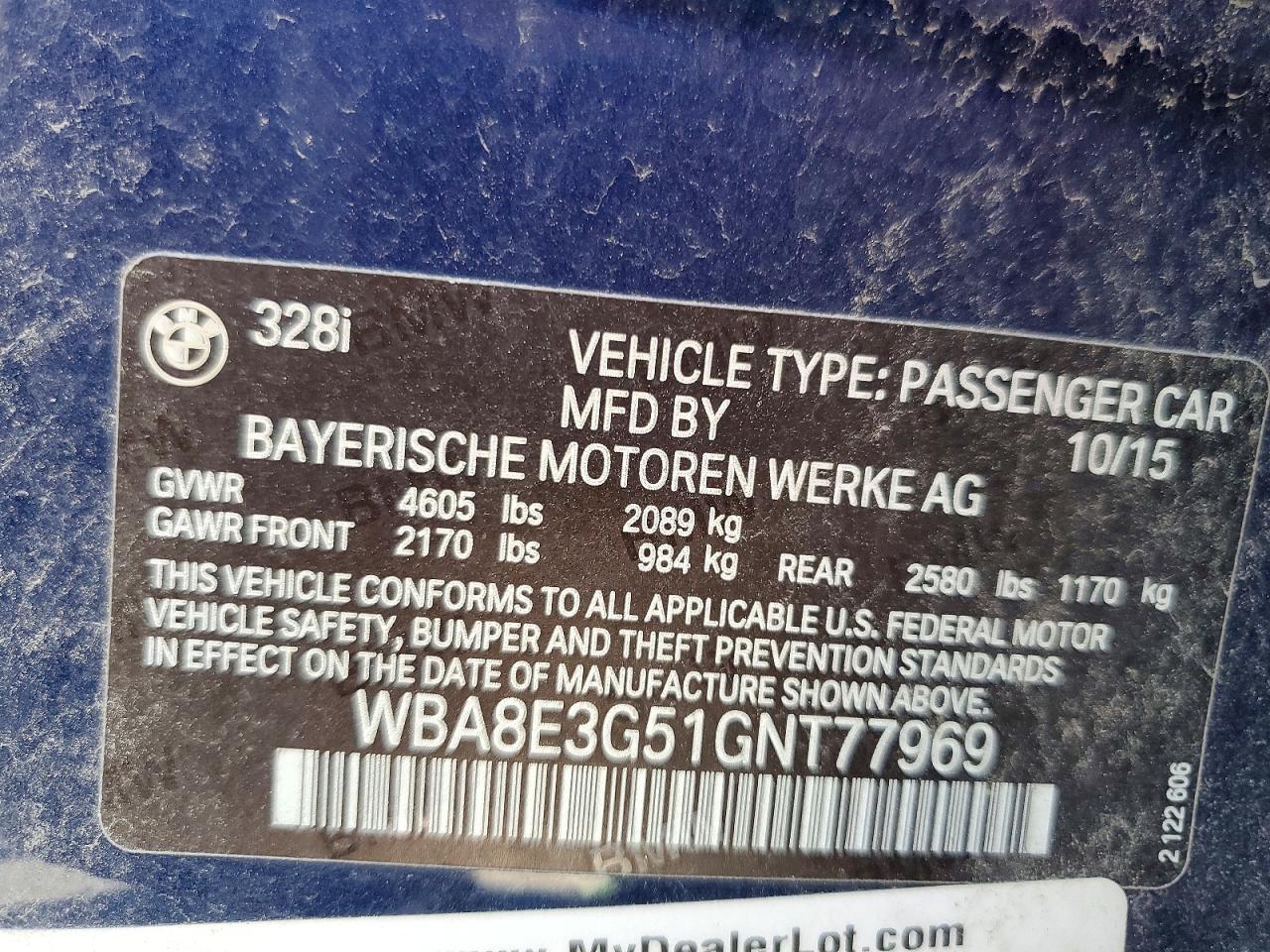 2016 BMW 328 Xi Sulev - zdjęcie 12