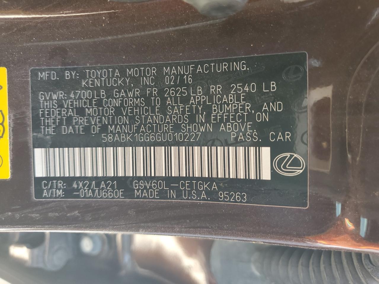 2016 Lexus Es 350 - zdjęcie 12