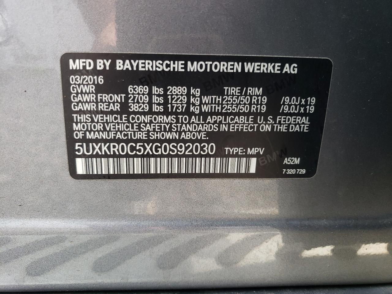 2016 BMW X5 xDrive35I - zdjęcie 13
