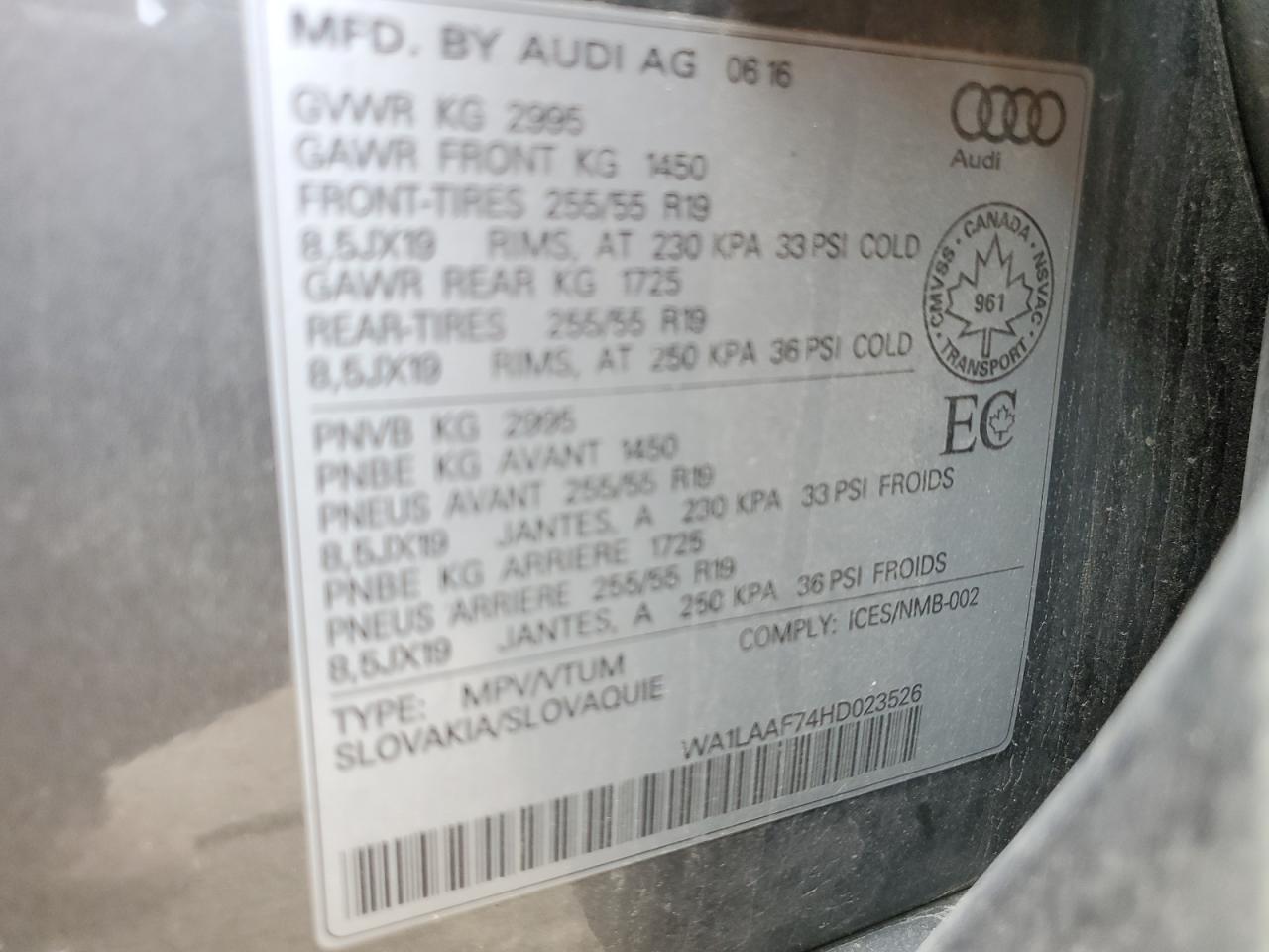2017 Audi Q7 Premium Plus - zdjęcie 13