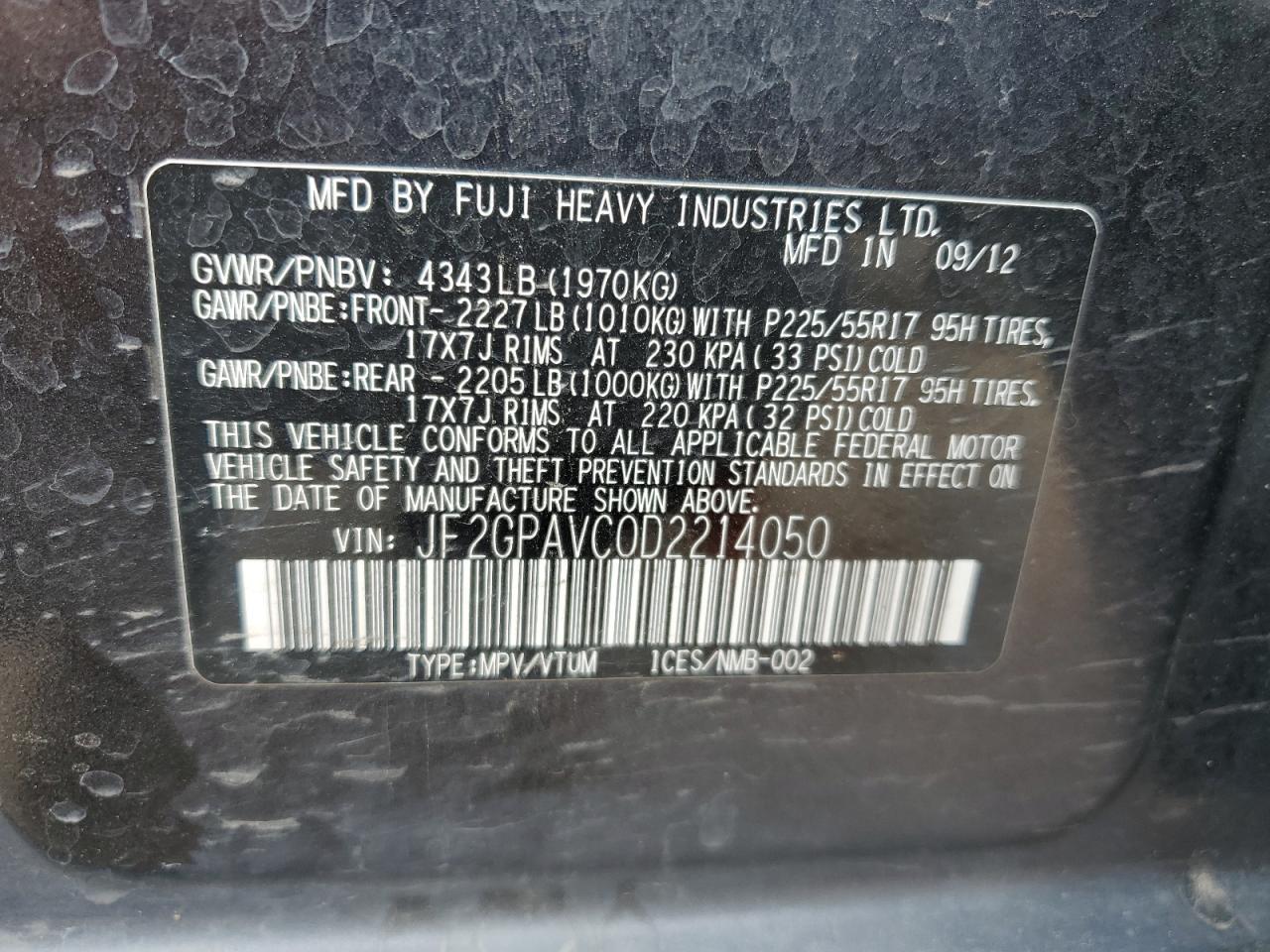 2013 Subaru Xv Crosstrek 2.0 Premium - zdjęcie 13