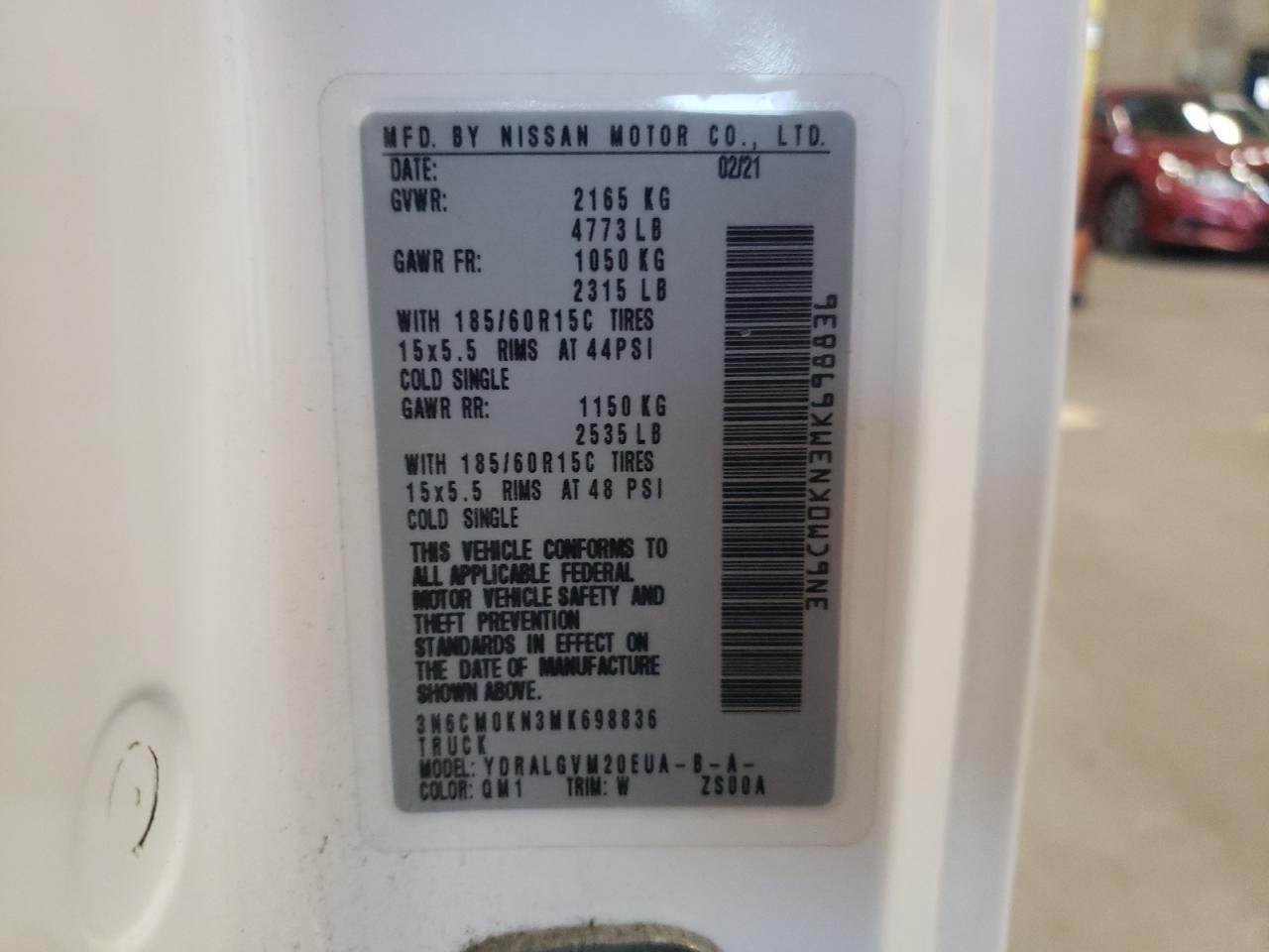 2021 Niss Nv200 Compact Cargo - zdjęcie 14