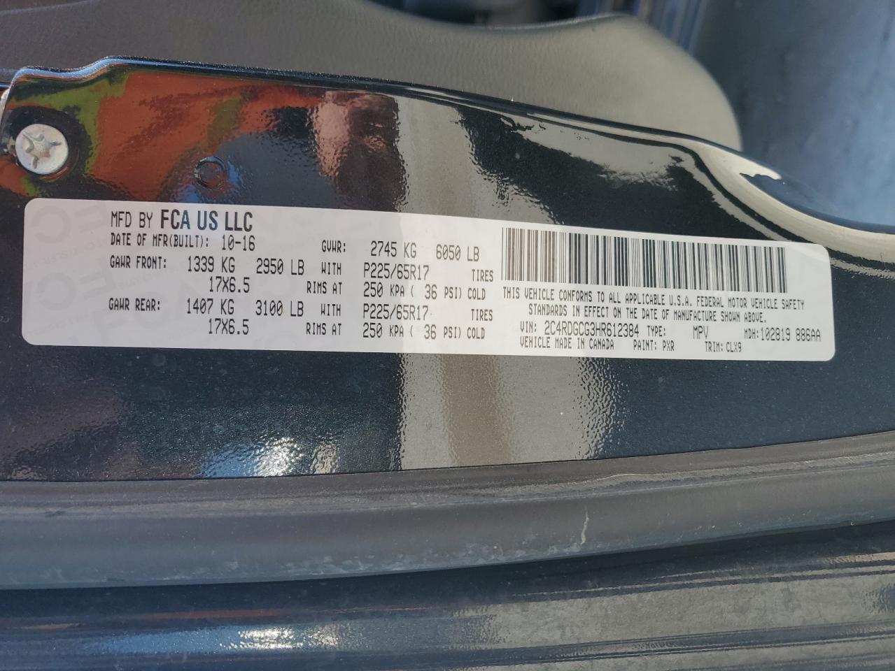 2017 Dodge Grand Caravan Sxt - zdjęcie 14