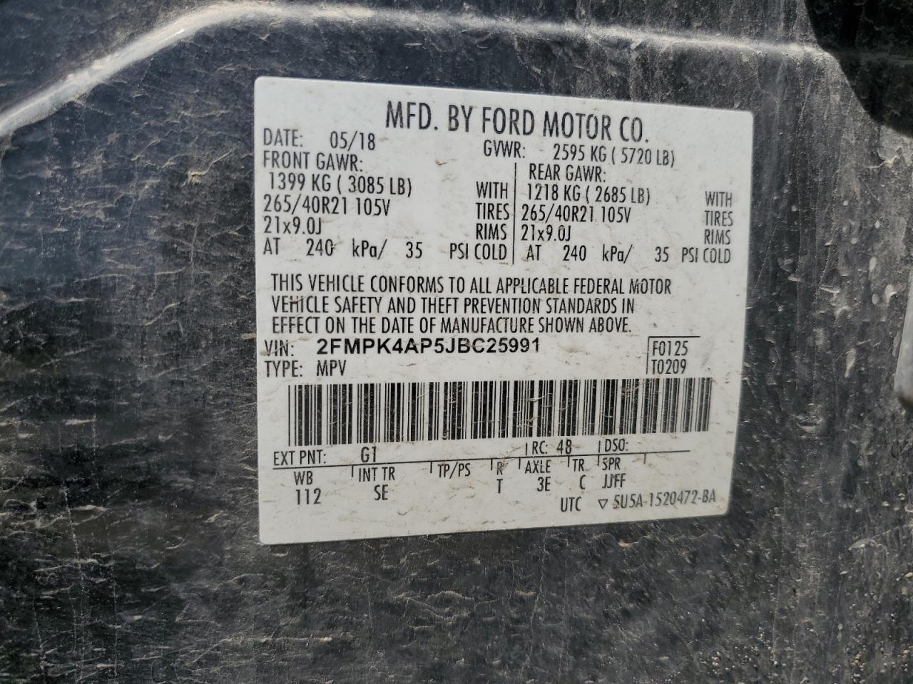 2018 Ford Edge Sport - zdjęcie 13