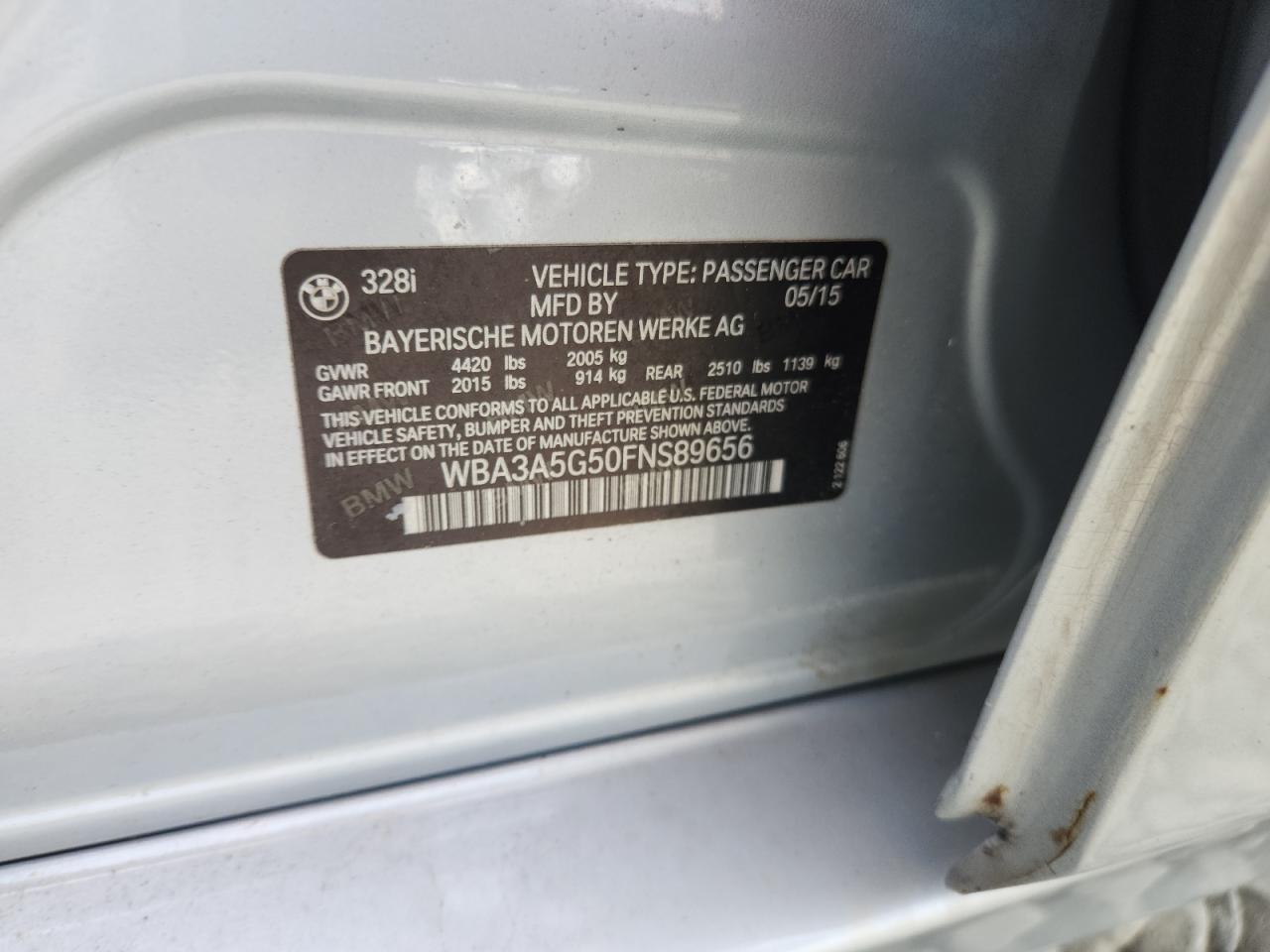 2015 BMW 328 I - zdjęcie 12