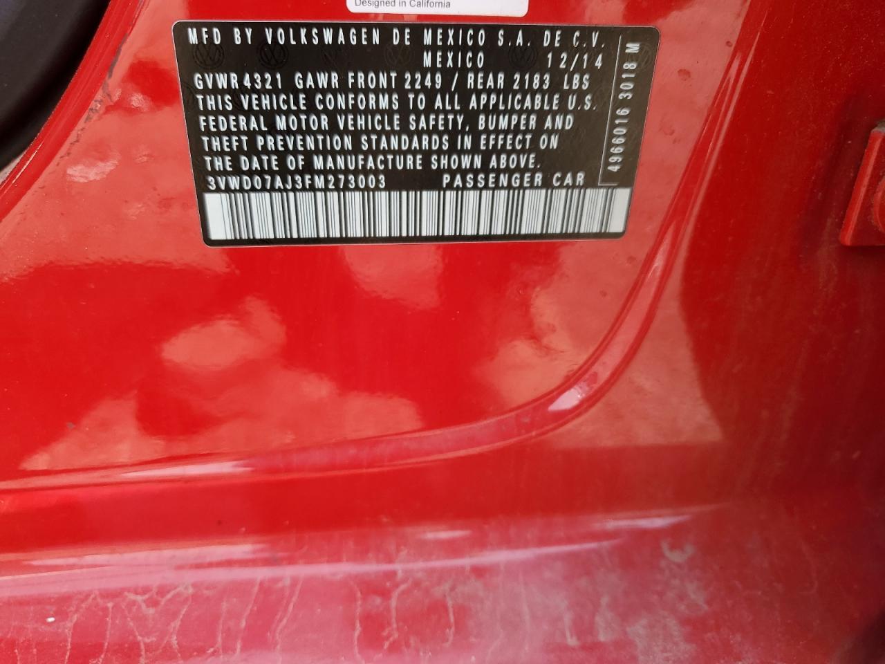 2015 Volkswagen Jetta Se - zdjęcie 13