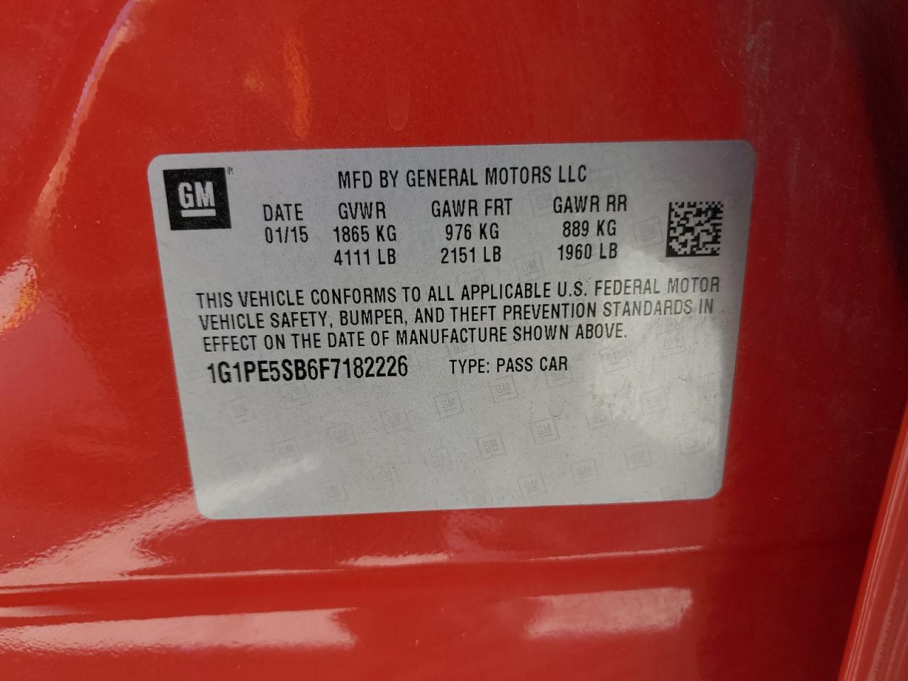 2015 Chevrolet Cruze Lt - zdjęcie 13