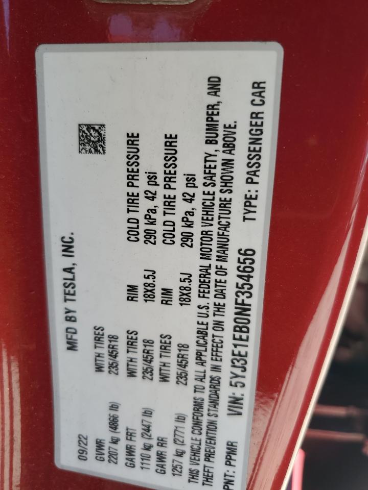 2022 Tesla Model 3 - zdjęcie 13