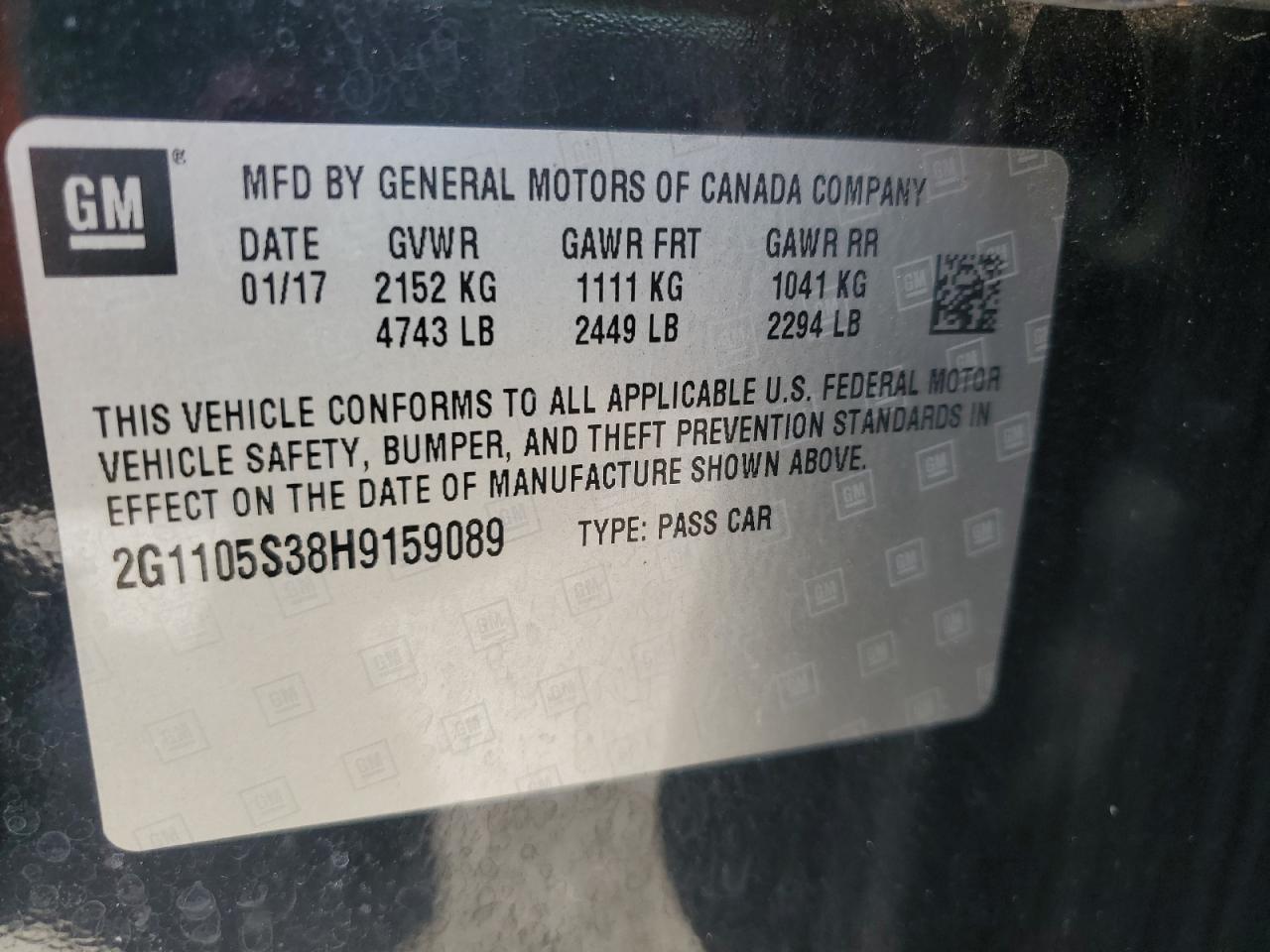 2017 Chevrolet Impala Lt - zdjęcie 12