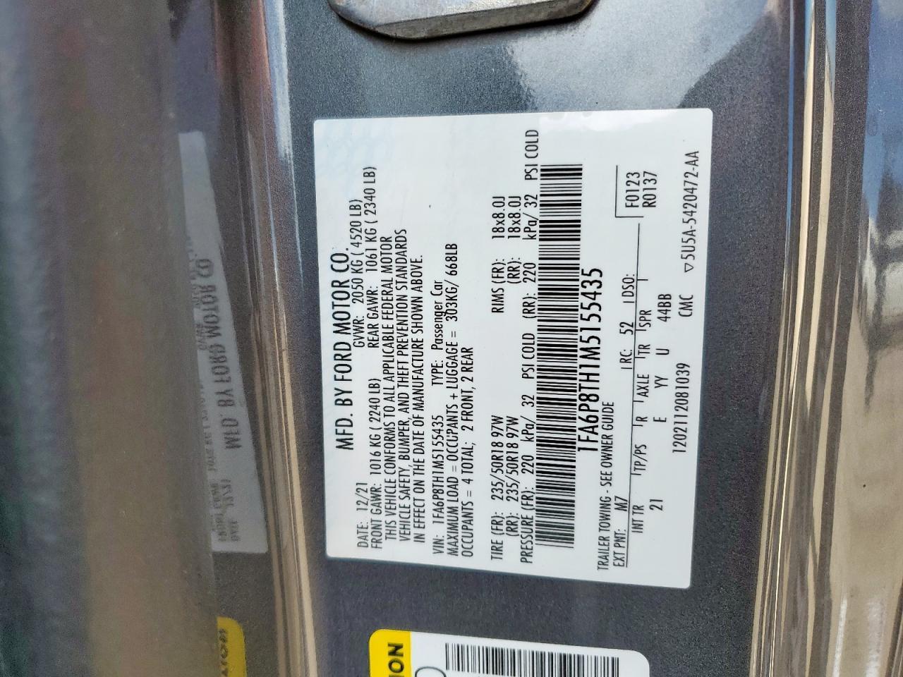 2021 Ford Mustang - zdjęcie 12