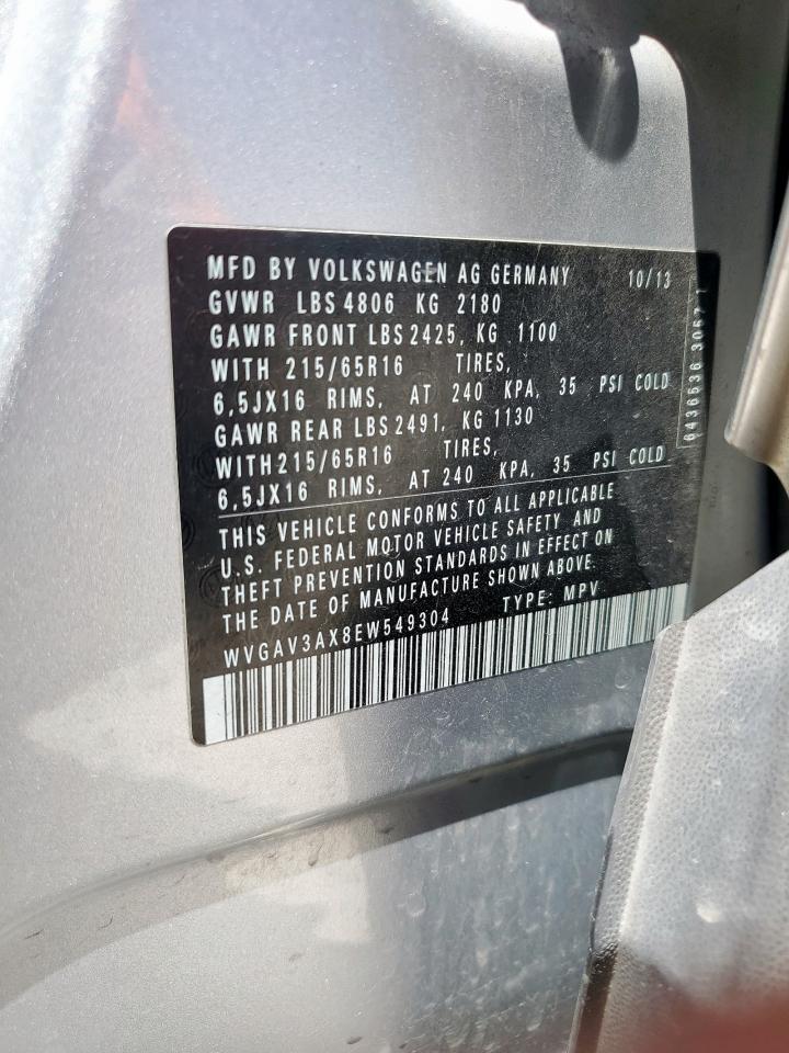 2014 Volkswagen Tiguan S - zdjęcie 13