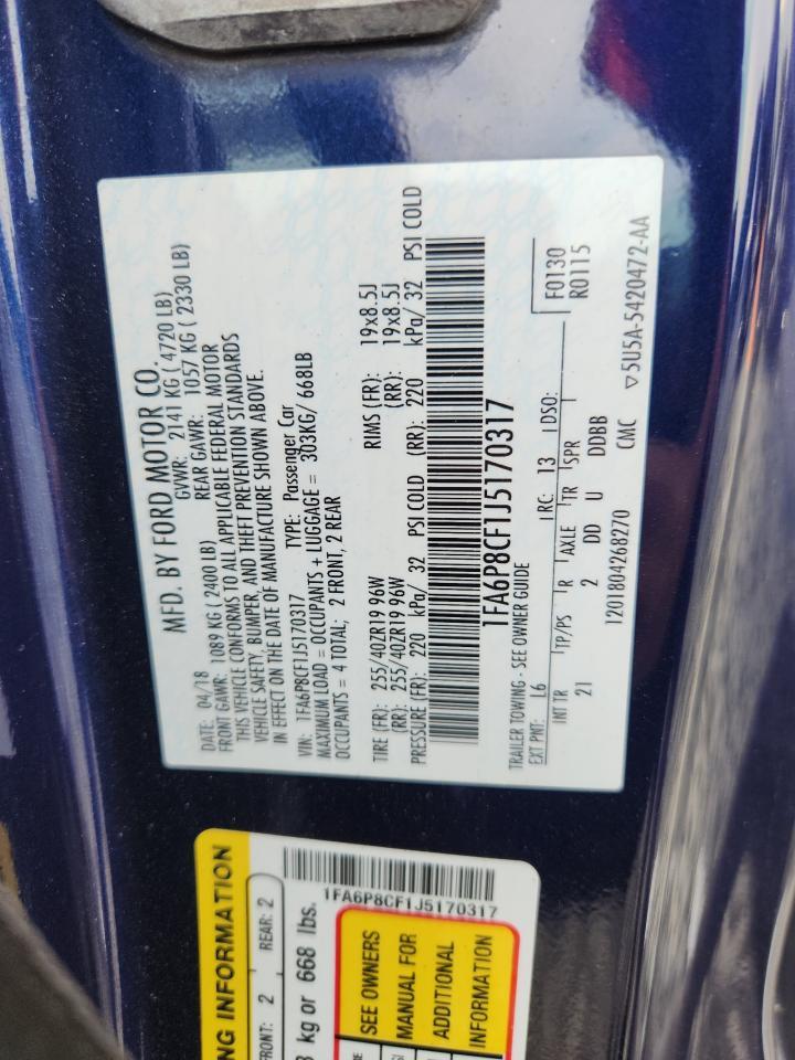 2018 Ford Mustang Gt - zdjęcie 12