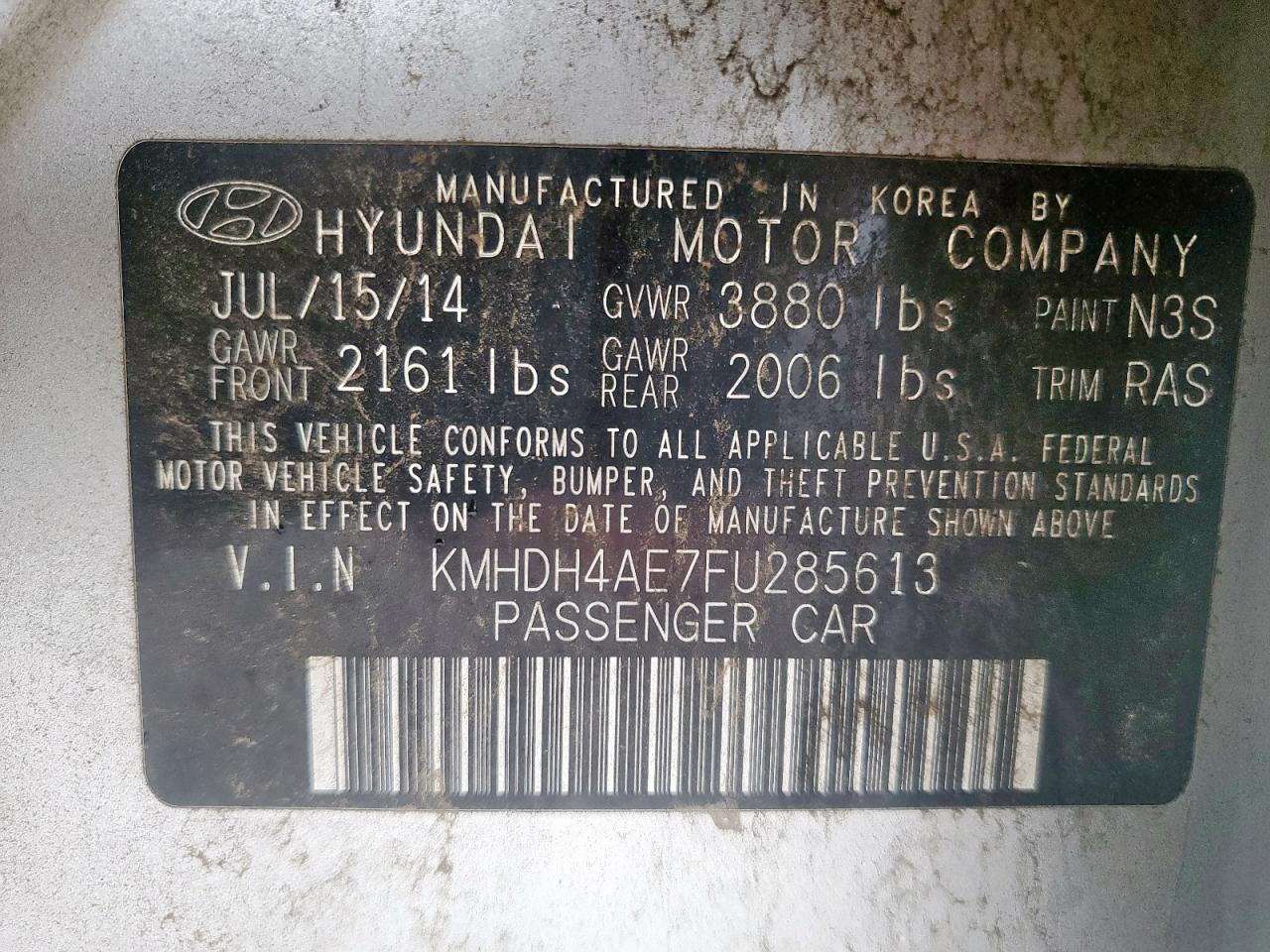 2015 Hyundai Elantra Se - zdjęcie 12