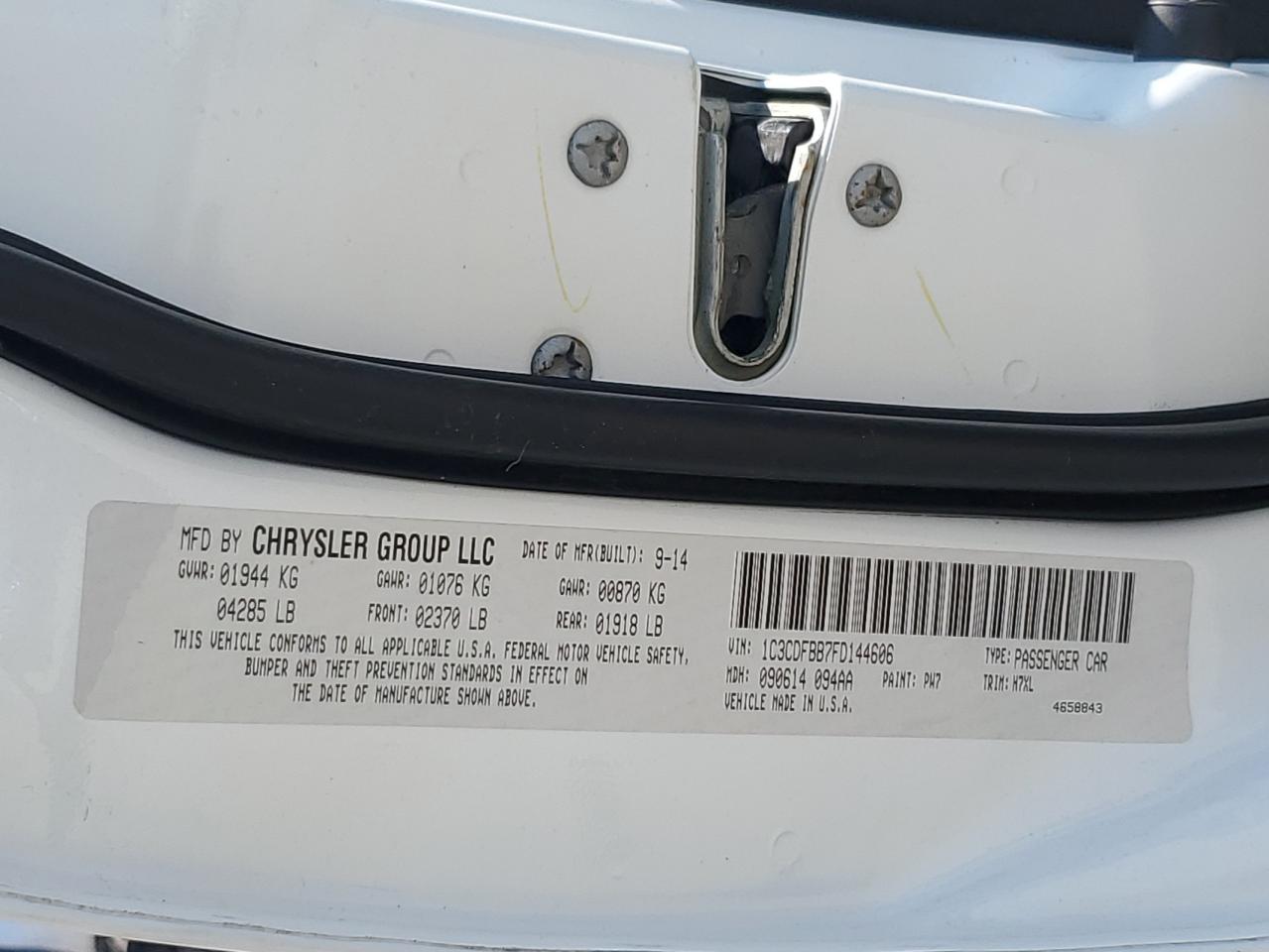 2015 Dodge Dart - zdjęcie 12