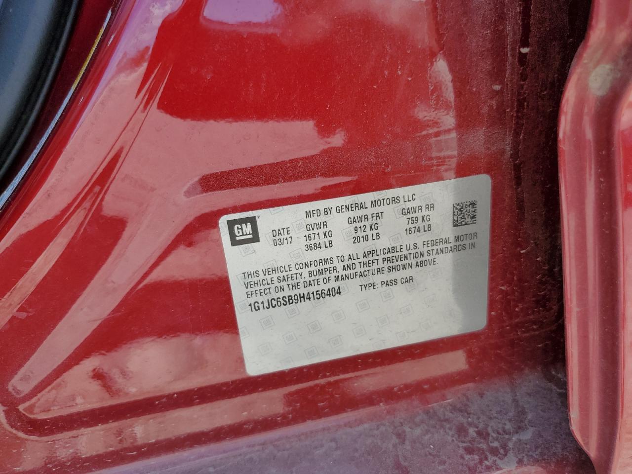 2017 Chevrolet Sonic Lt - zdjęcie 12