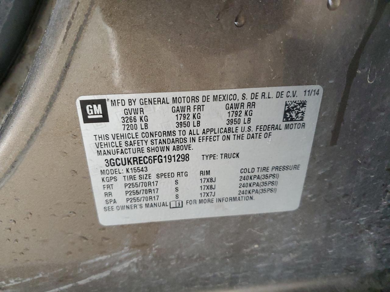 2015 Chevrolet Silverado K1500 Lt - zdjęcie 12