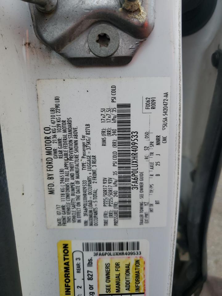 2017 Ford Fusion Se Hybrid - zdjęcie 12