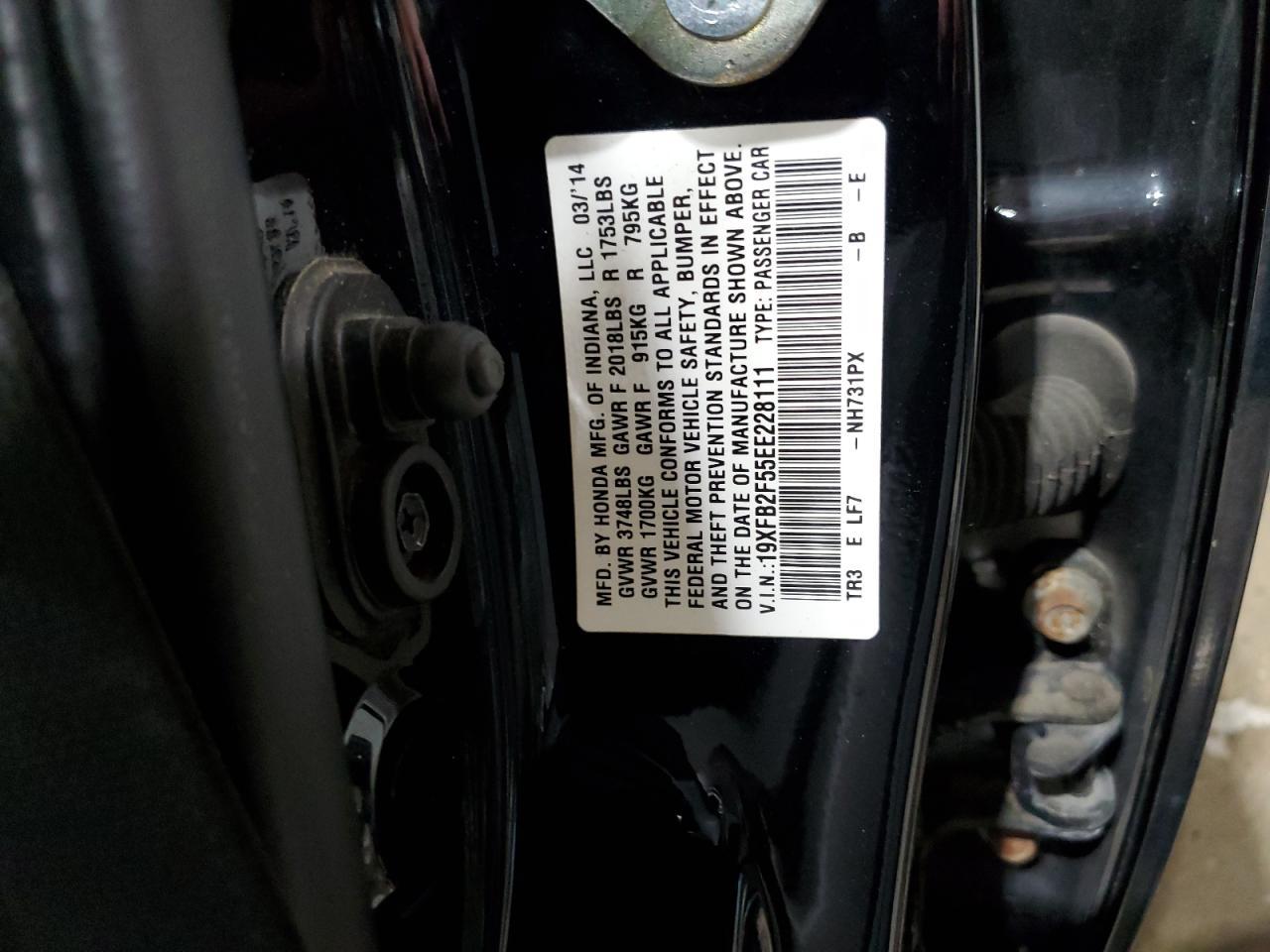 2014 Honda Civic Lx - zdjęcie 23