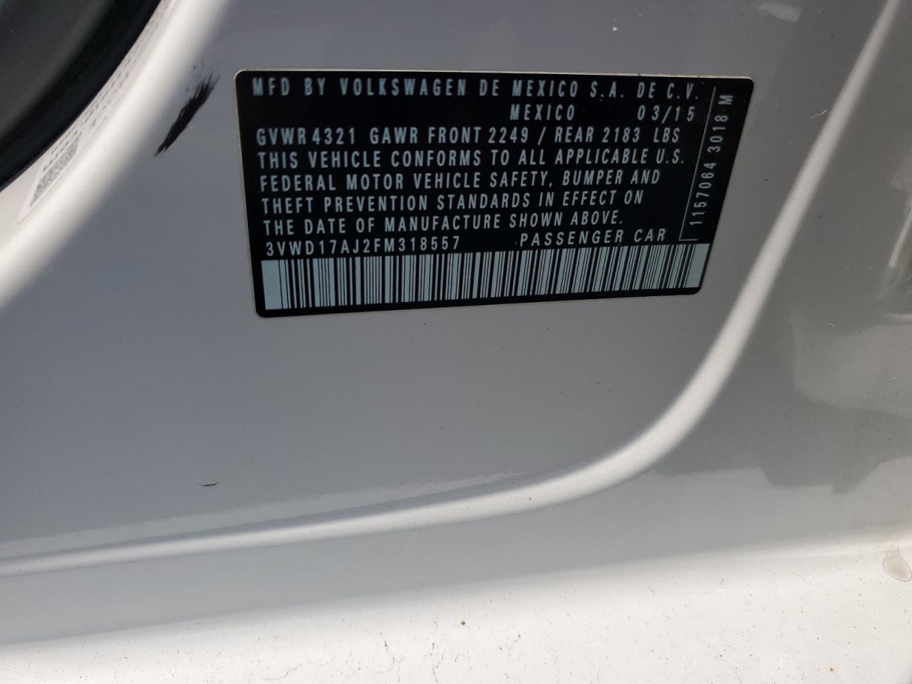 2015 Volkswagen Jetta - zdjęcie 12