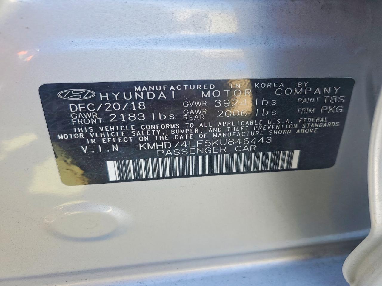 2019 Hyundai Elantra Se - zdjęcie 12