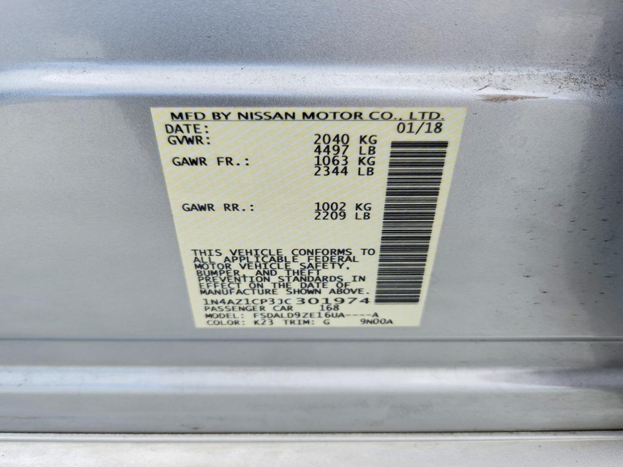 2018 Nissan Leaf Sv - zdjęcie 12