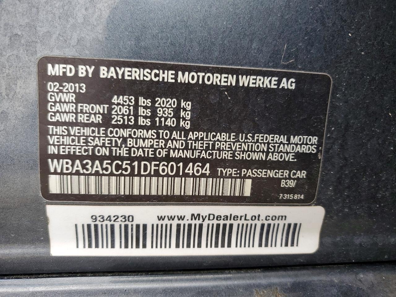 2013 BMW 328 I - zdjęcie 12