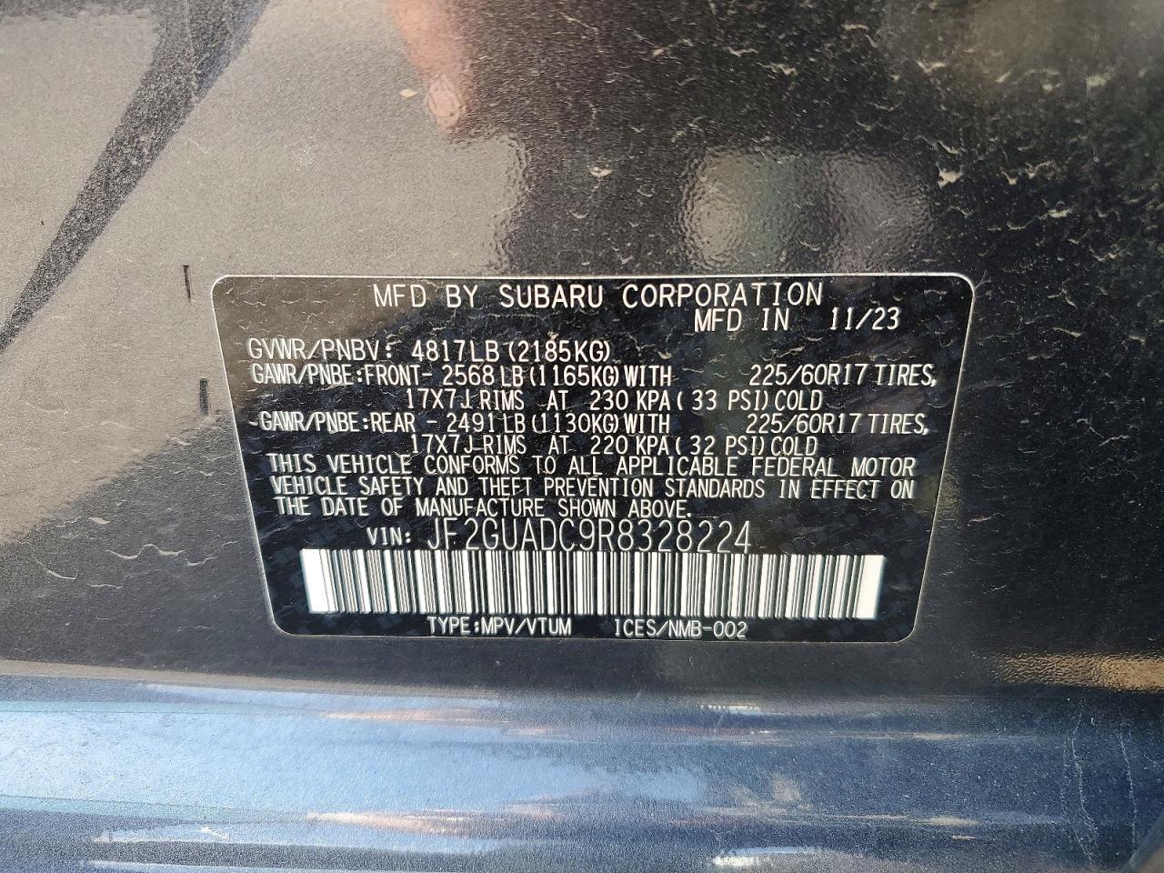2024 Subaru Crosstrek Premium - zdjęcie 12