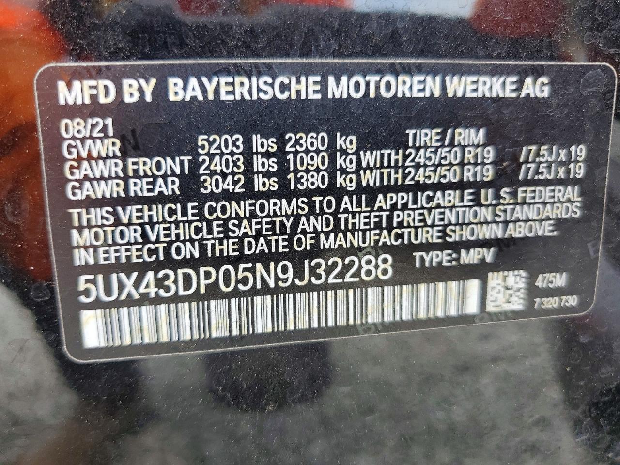 2022 BMW X3 Sdrive30I - zdjęcie 13