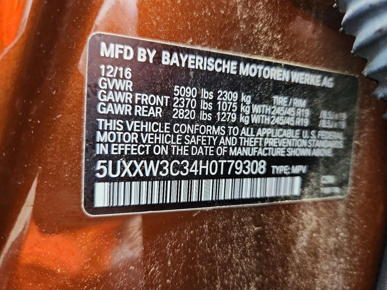 2017 BMW X4 xDrive28I - zdjęcie 14