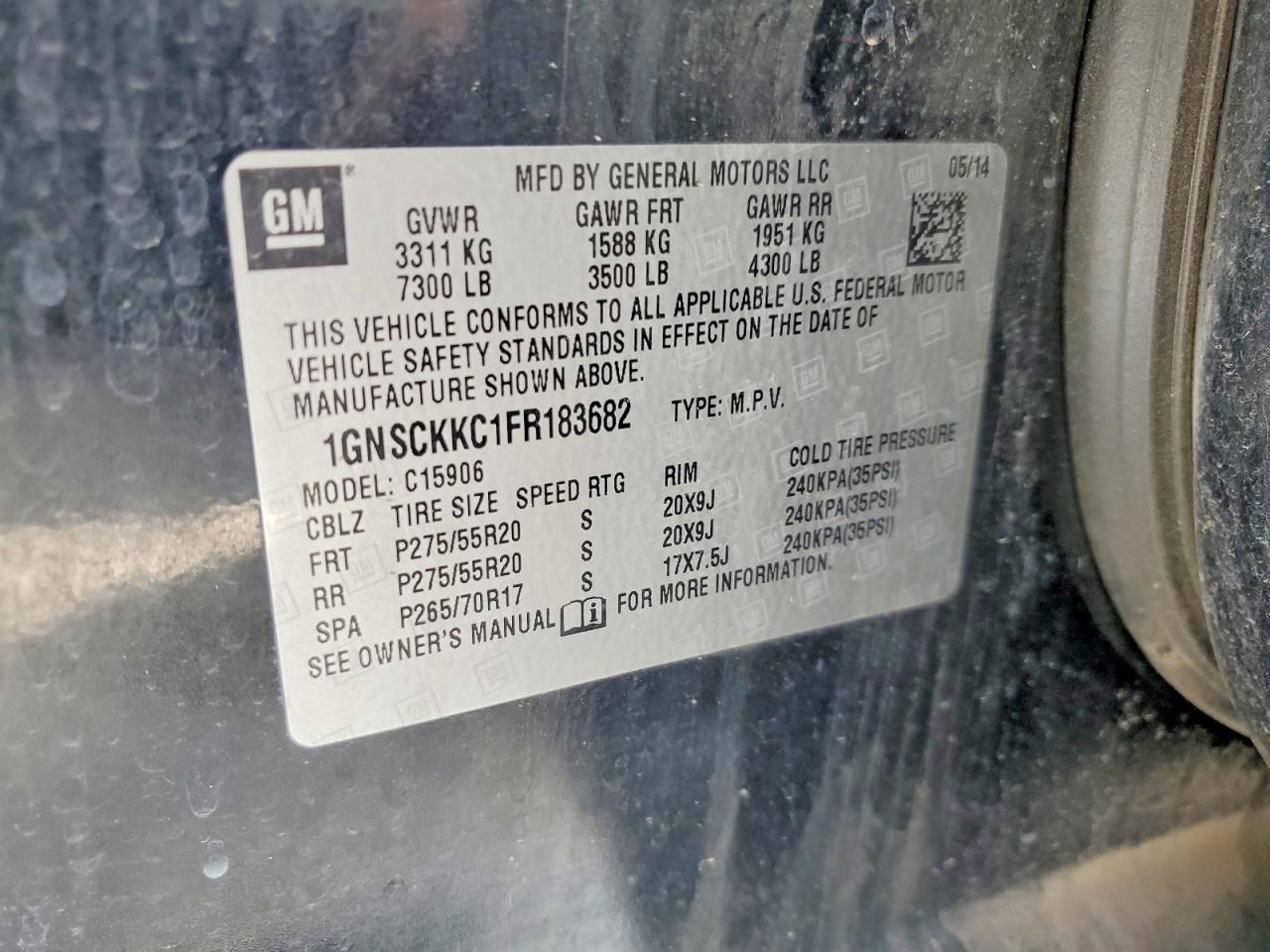 2015 Chevrolet Suburban C1500 Ltz - zdjęcie 13