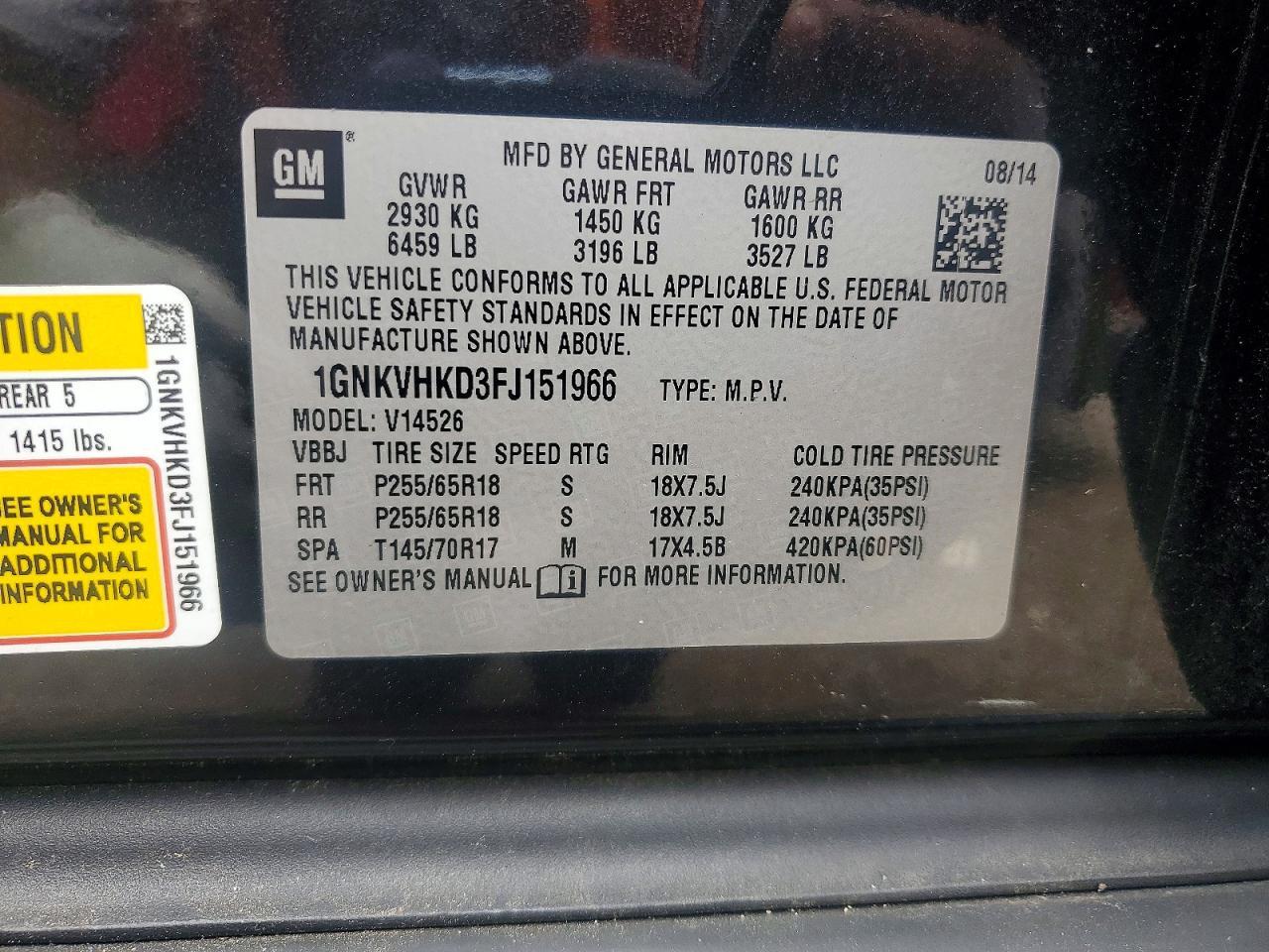 2015 Chevrolet Traverse Lt - zdjęcie 13