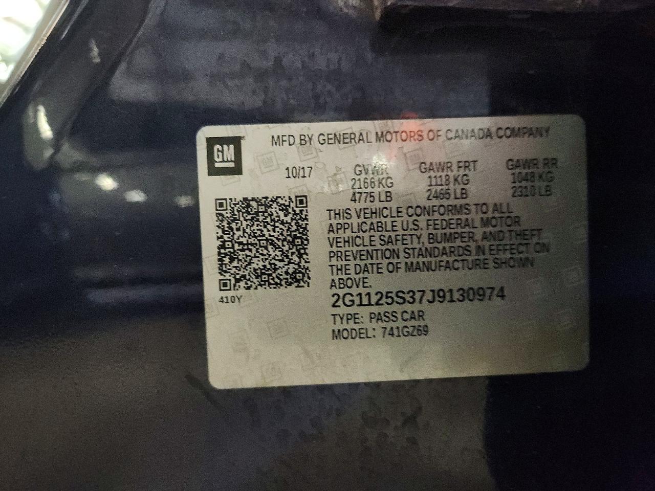 2018 Chevrolet Impala Premier - zdjęcie 12