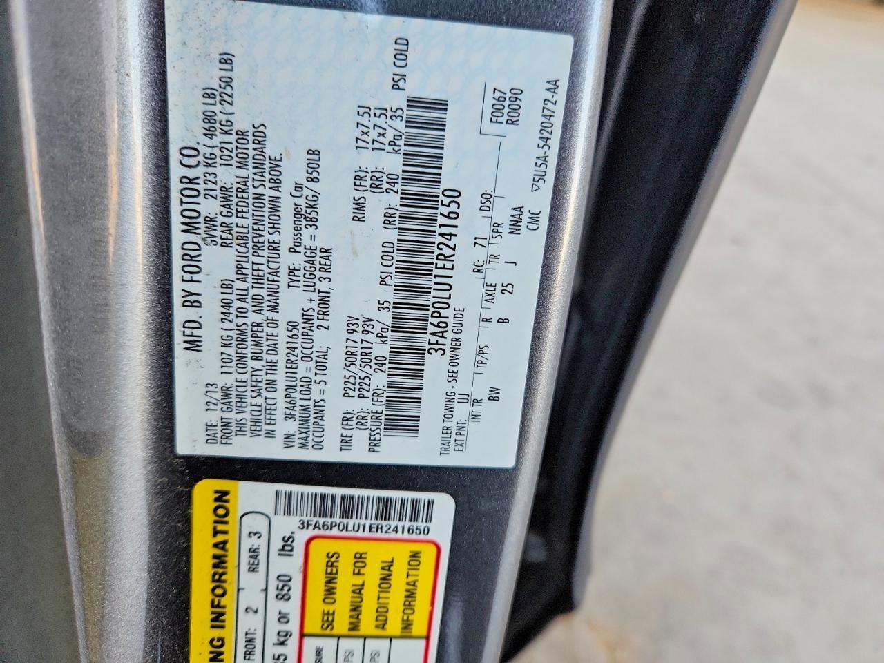 2014 Ford Fusion Se Hybrid - zdjęcie 13