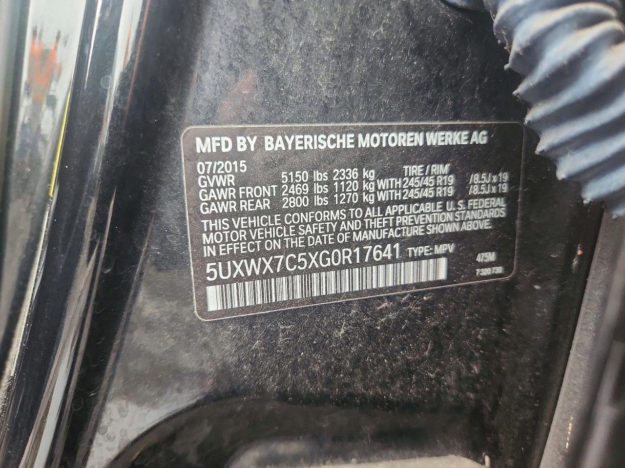2016 BMW X3 xDrive35I - zdjęcie 13