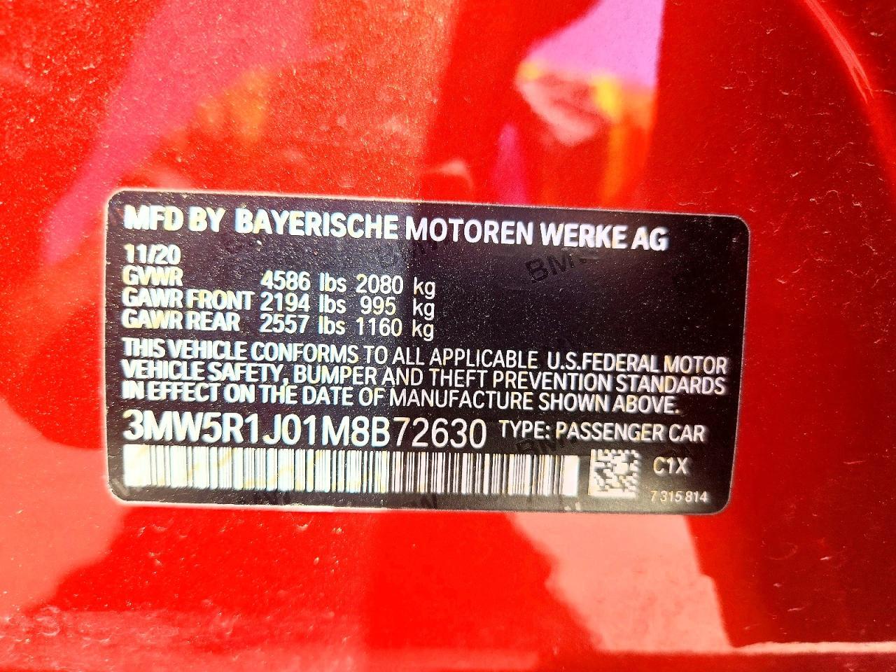 2021 BMW 330I - zdjęcie 12