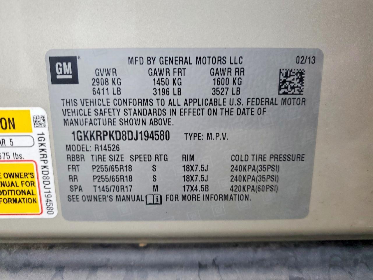 2013 GMC Acadia Sle - zdjęcie 13