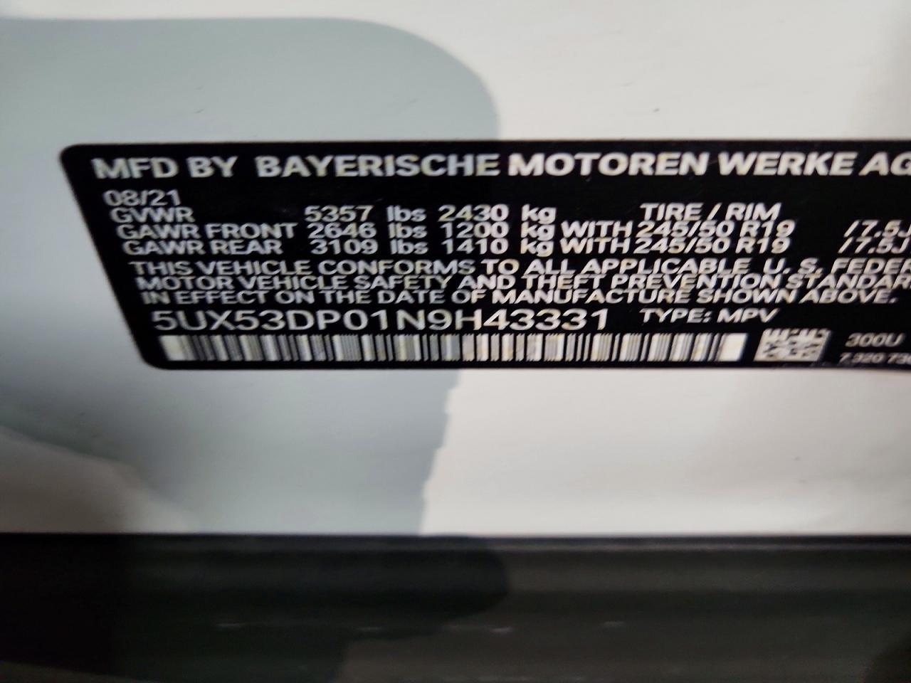 2022 BMW X3 xDrive30I - zdjęcie 14