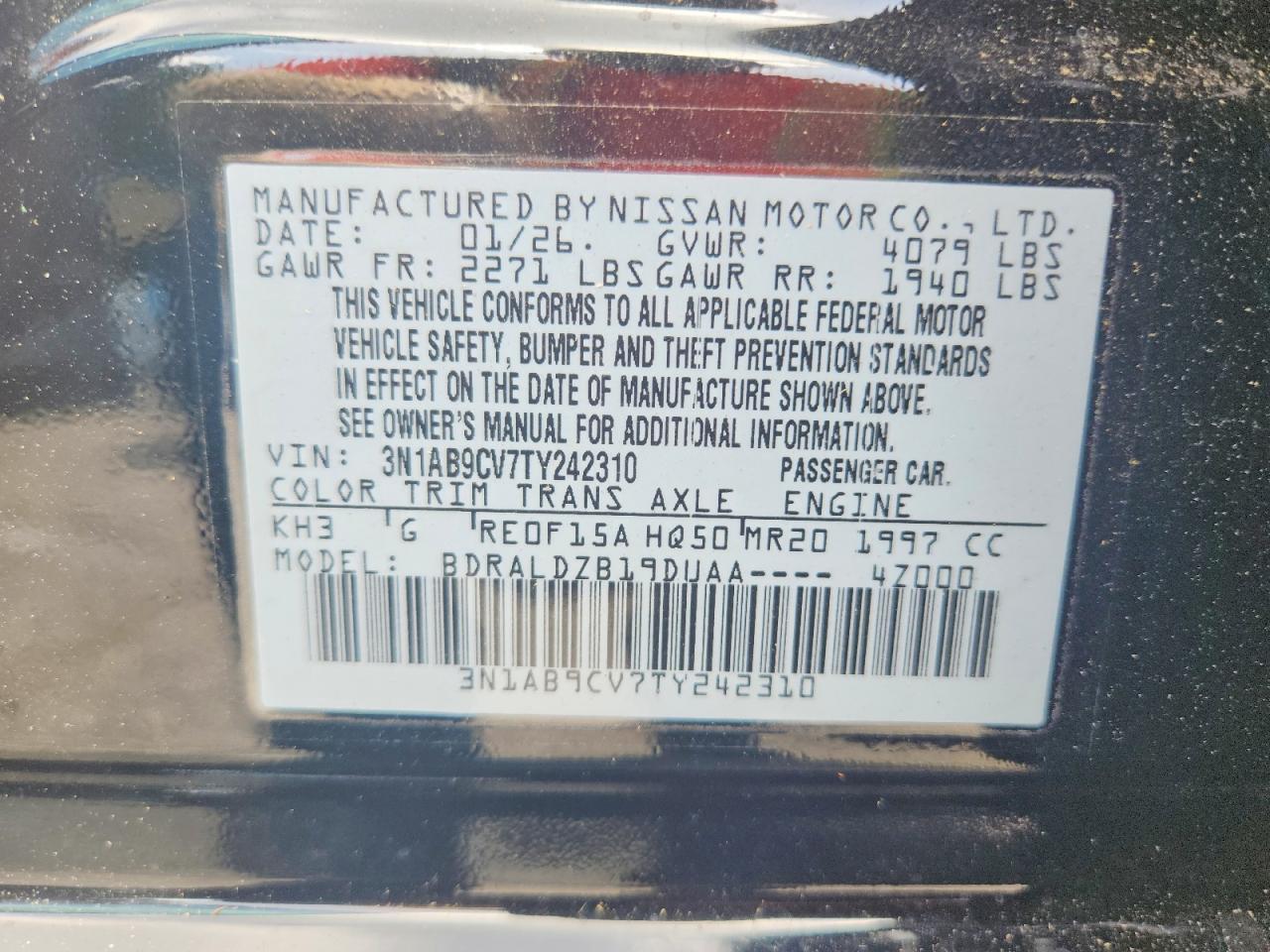 2026 Nissan Sentra Sv - zdjęcie 12