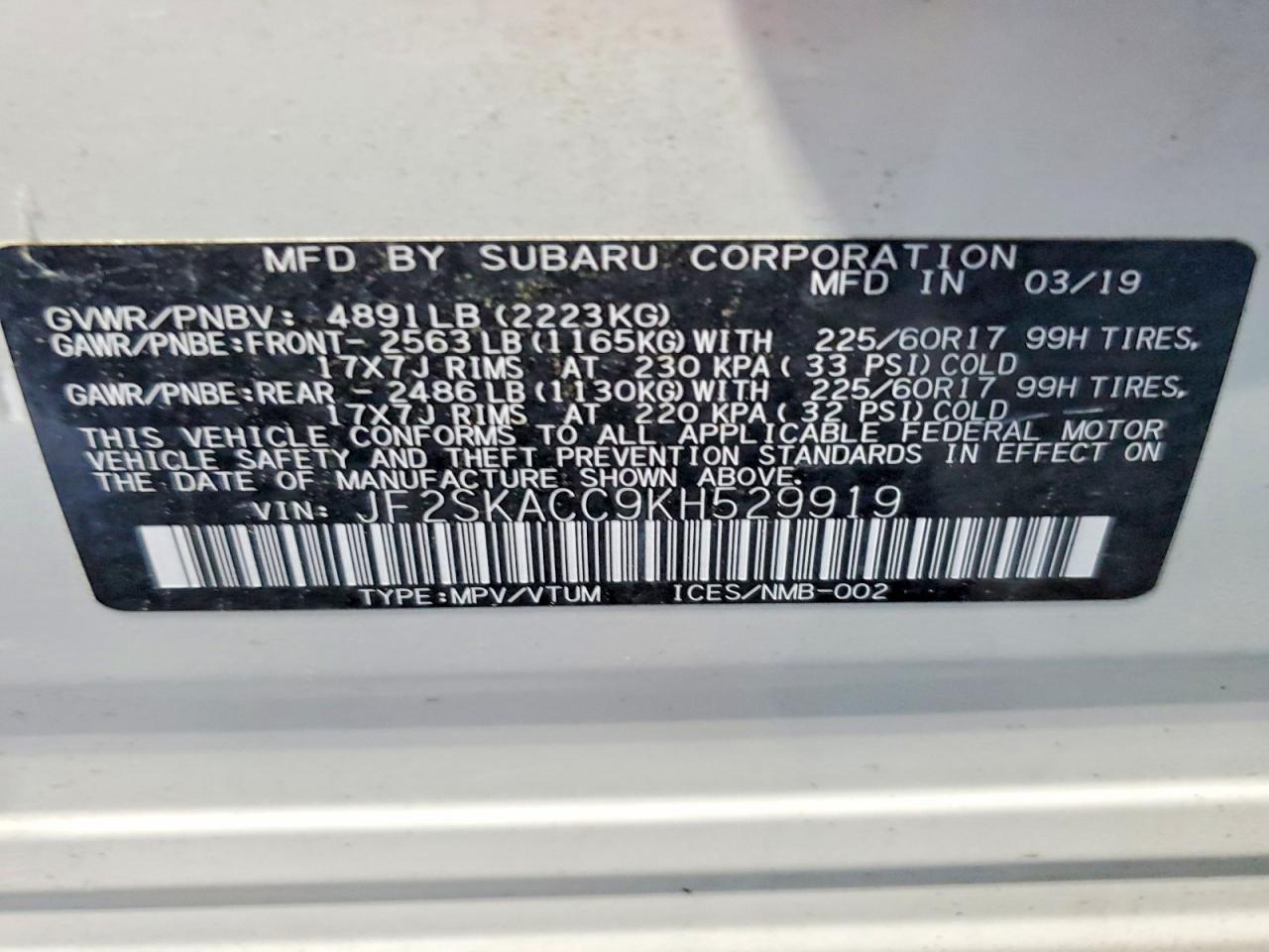 2019 Subaru Forester - zdjęcie 13