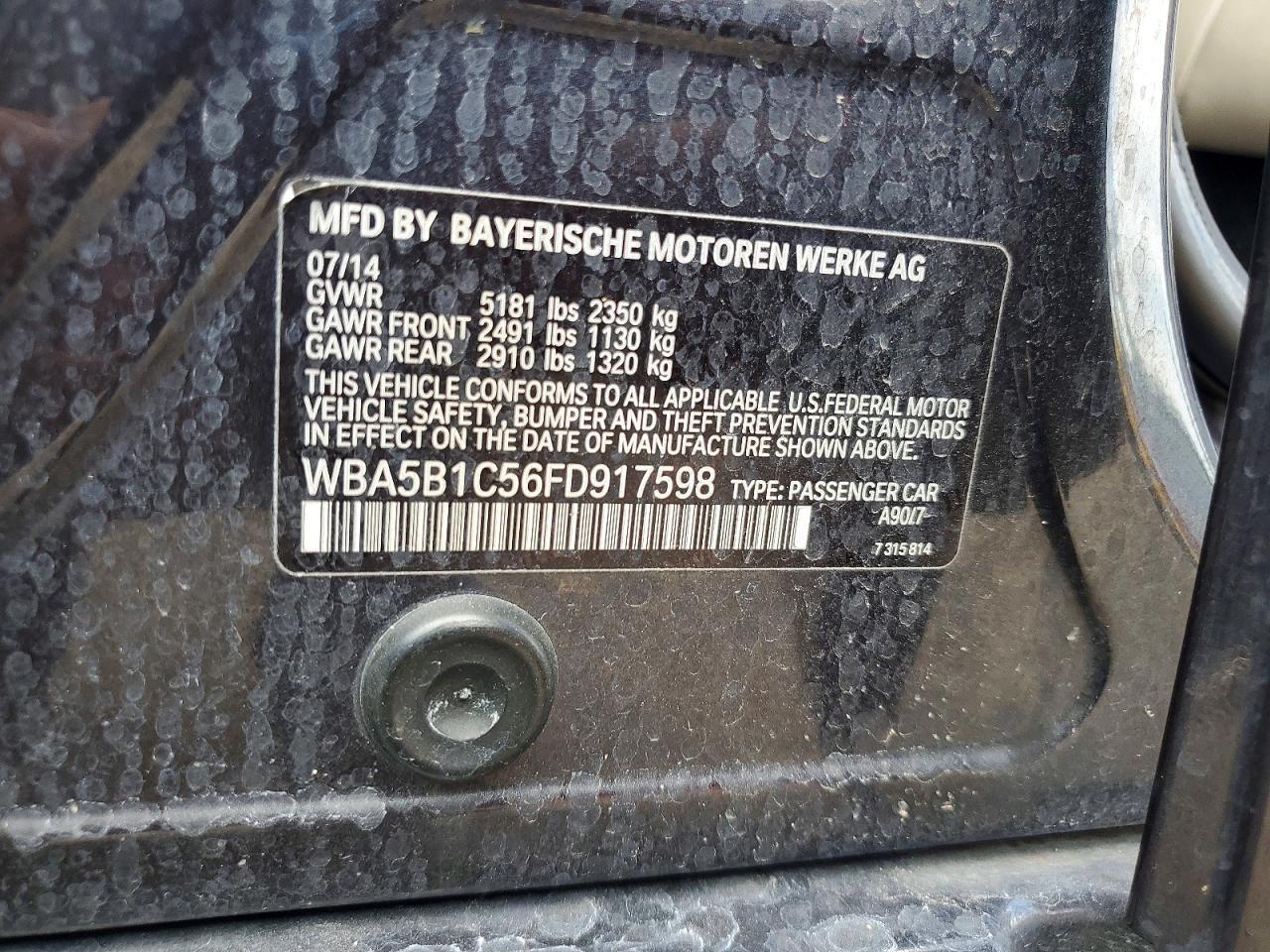 2015 BMW 535 I - zdjęcie 12