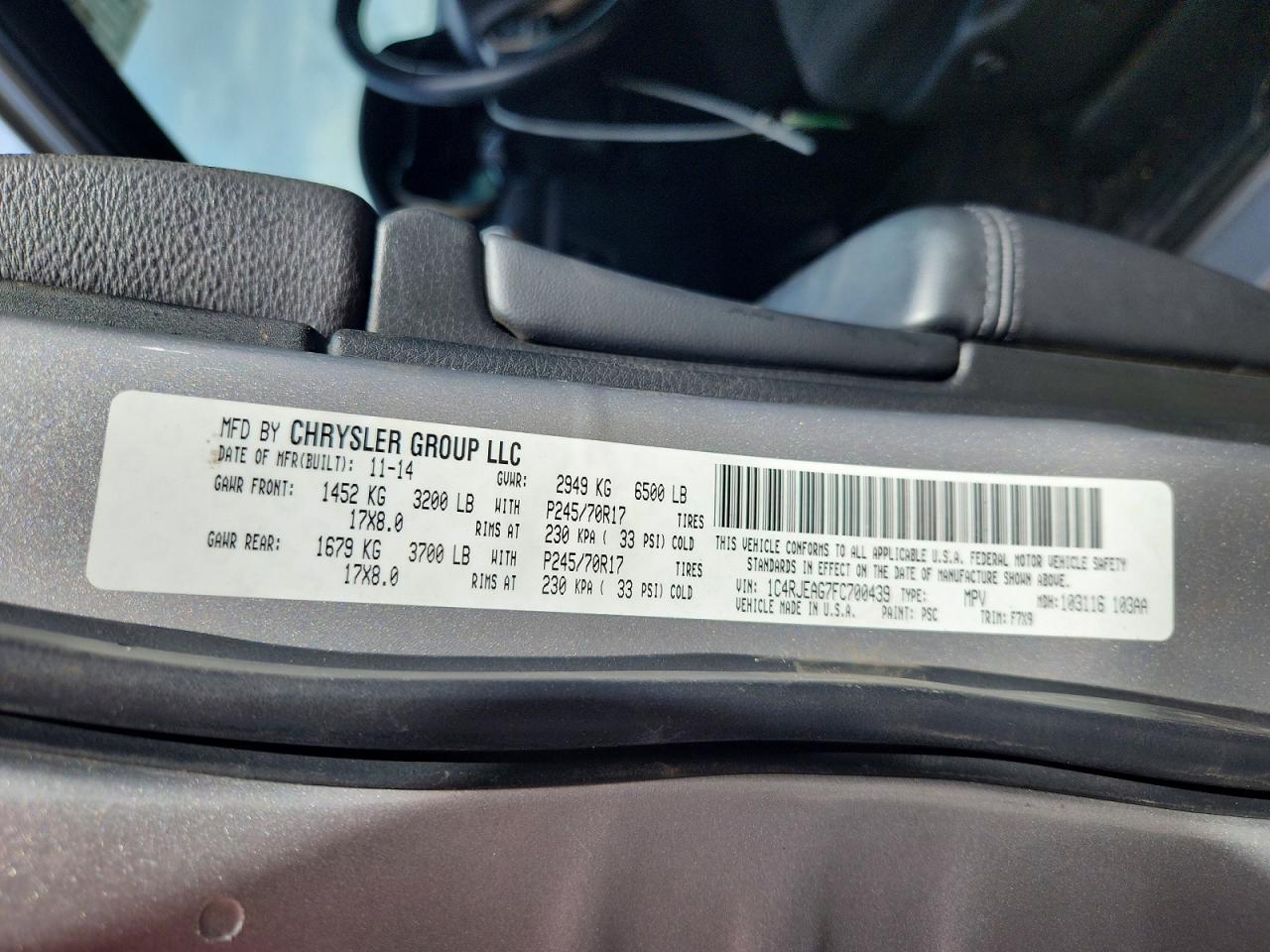 2015 Jeep Grand Cherokee Laredo - zdjęcie 13