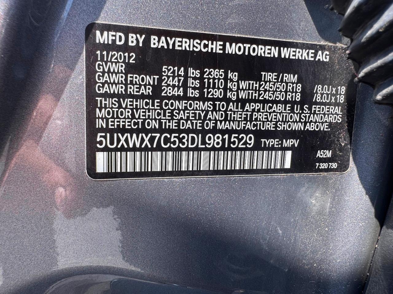 2013 BMW X3 xDrive35I - zdjęcie 10