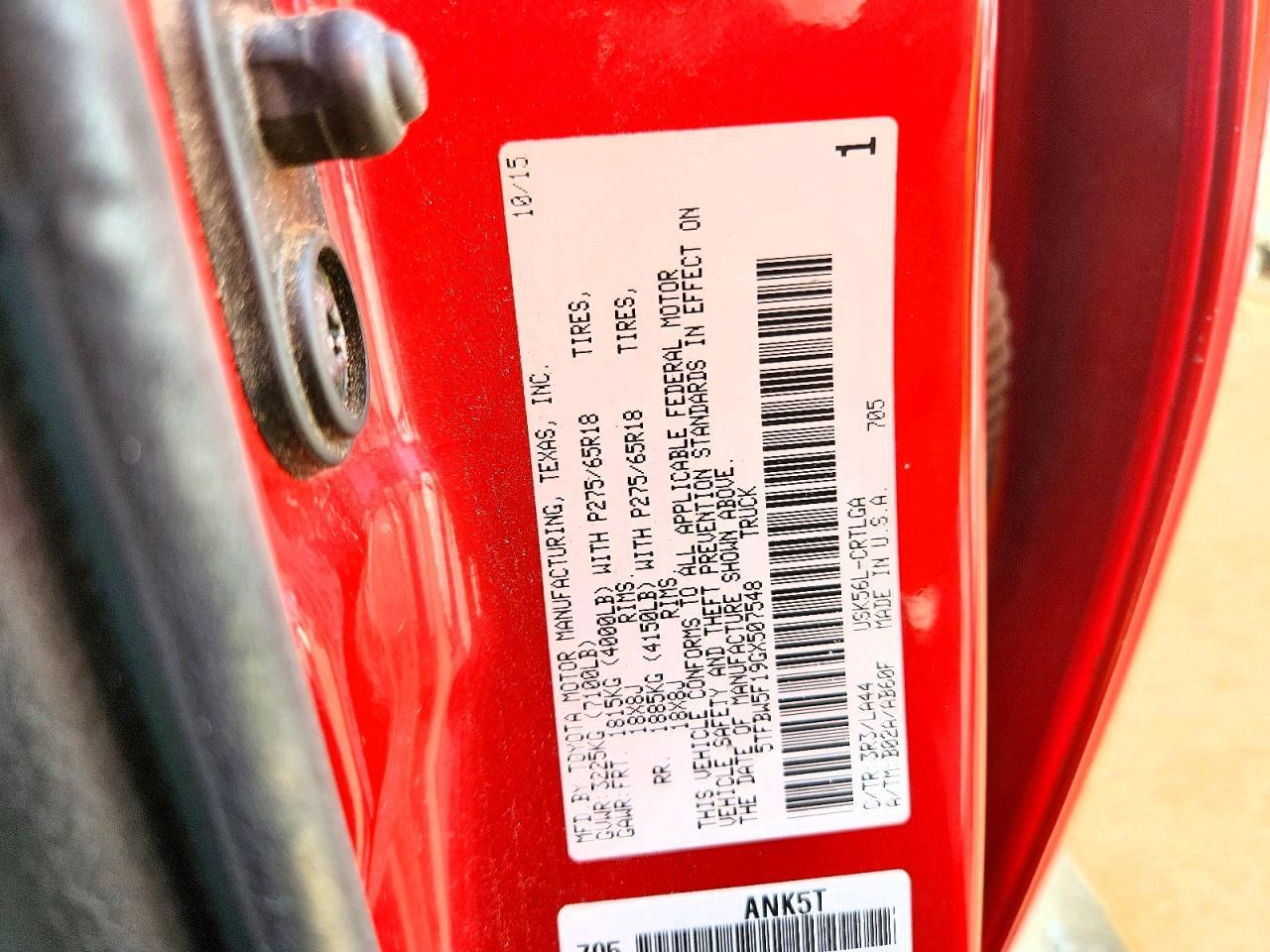 2016 Toyota Tundra Double Cab Limited - zdjęcie 12