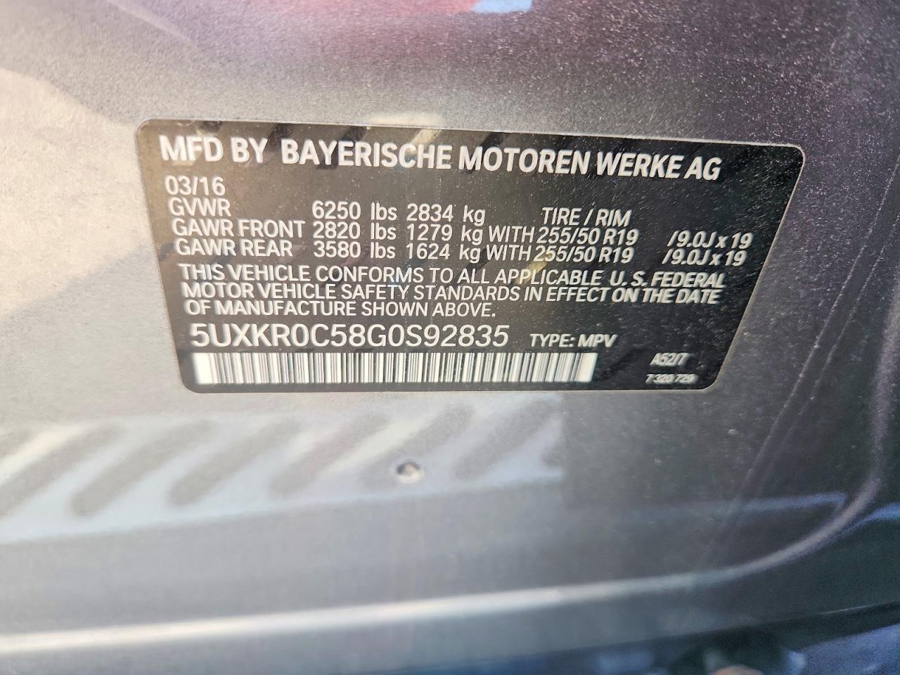 2016 BMW X5 xDrive35I - zdjęcie 13