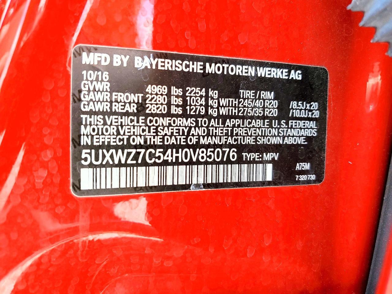 2017 BMW X3 Sdrive28I - zdjęcie 13