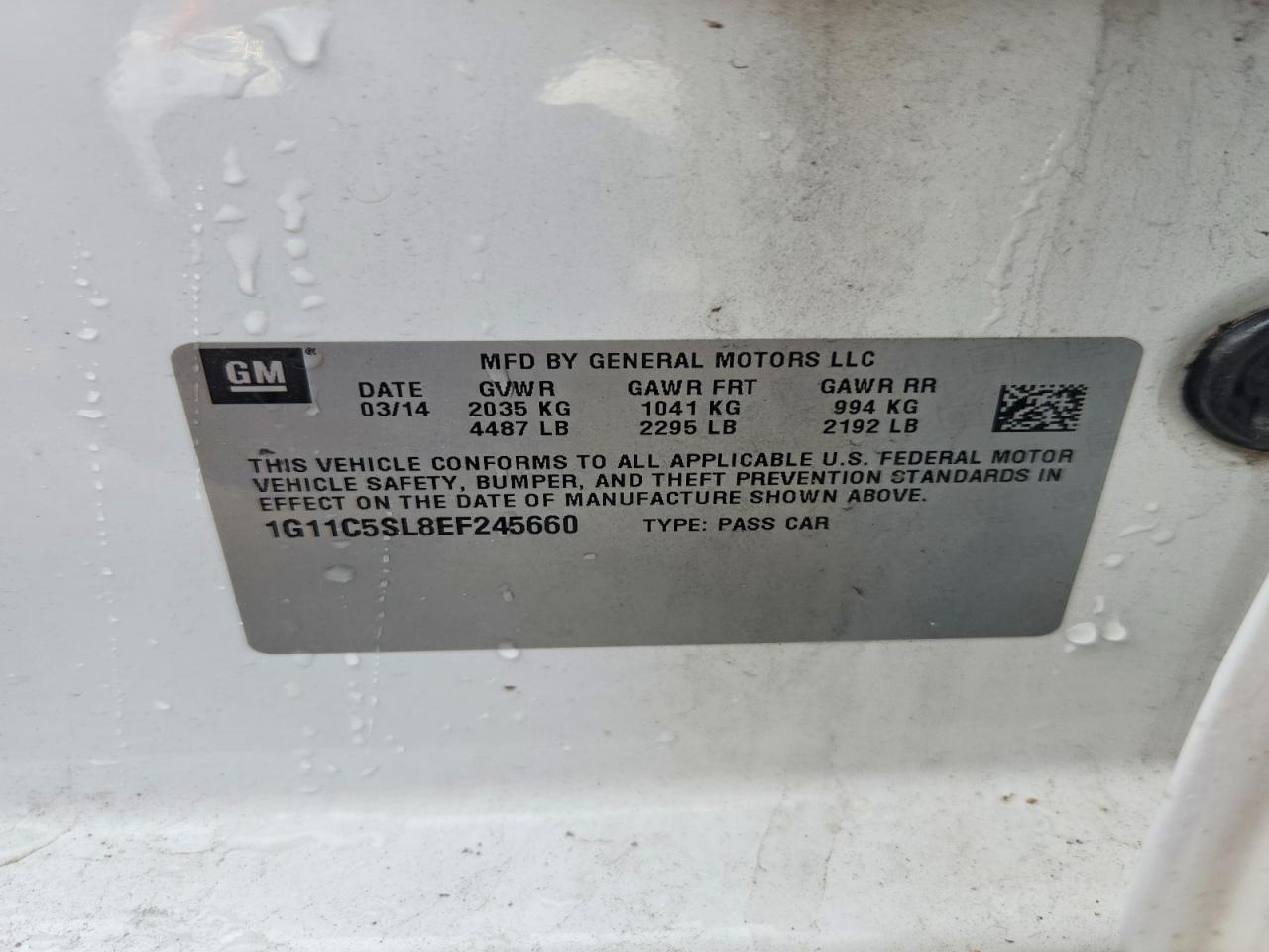 2014 Chevrolet Malibu 1Lt - zdjęcie 12