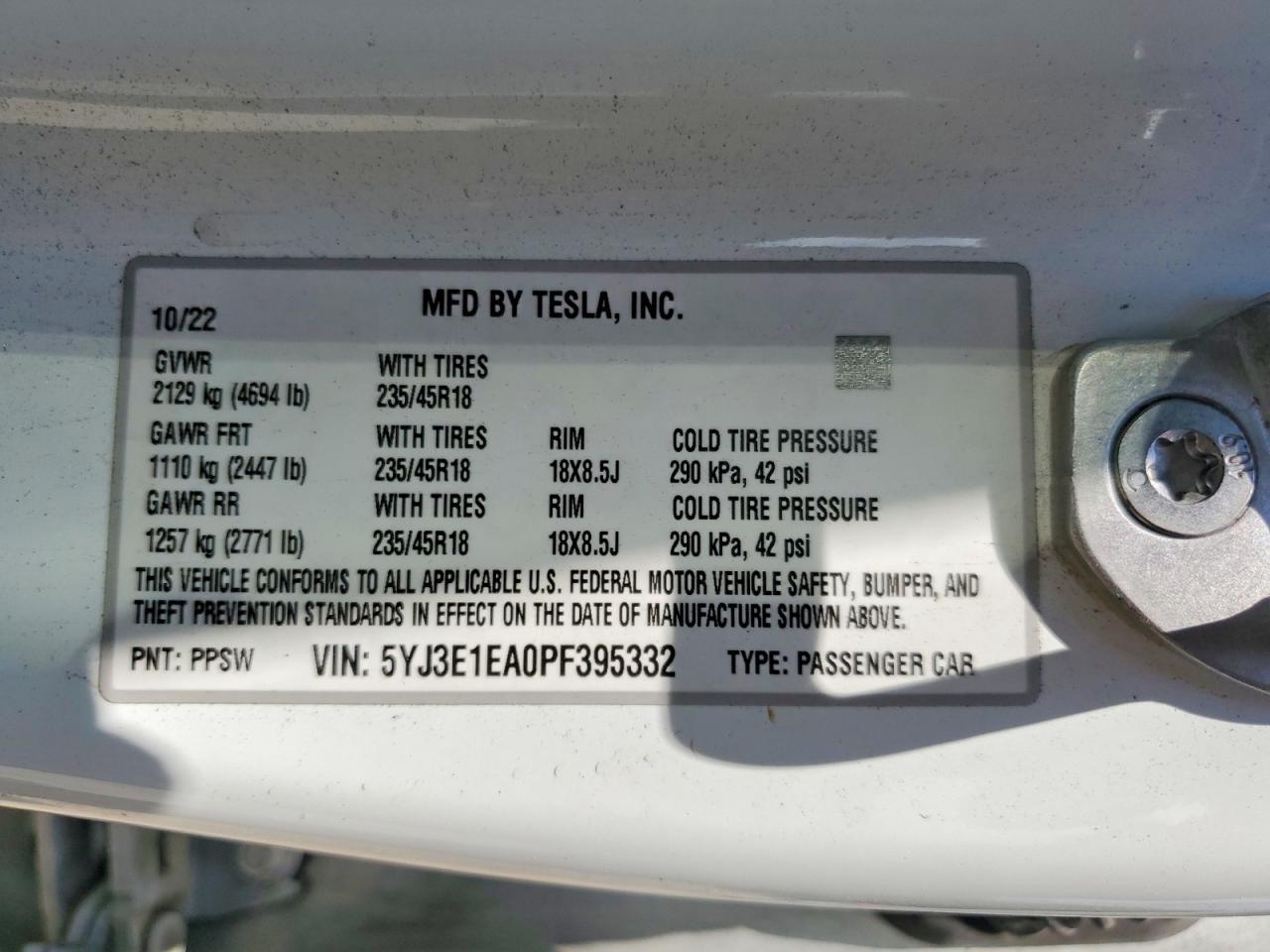 2023 Tesla Model 3 - zdjęcie 12