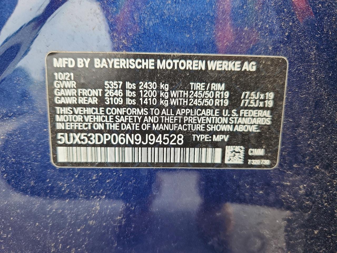 2022 BMW X3 xDrive30I - zdjęcie 13